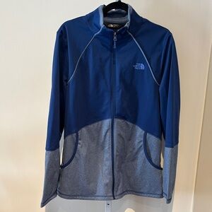 The North Face Navy and Heather Gray Full-Zip Jacket